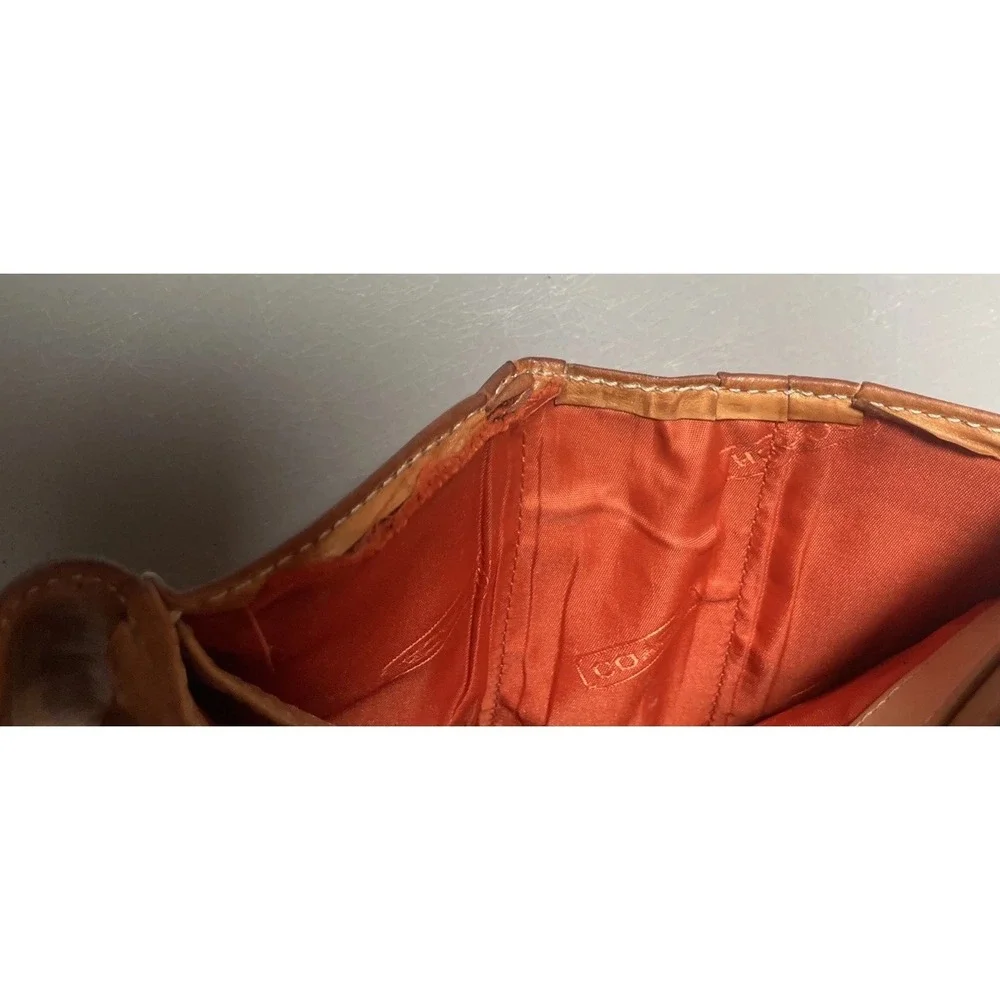 Vintage Coach‎ Canvas Leather Men's Signature Print Wallet